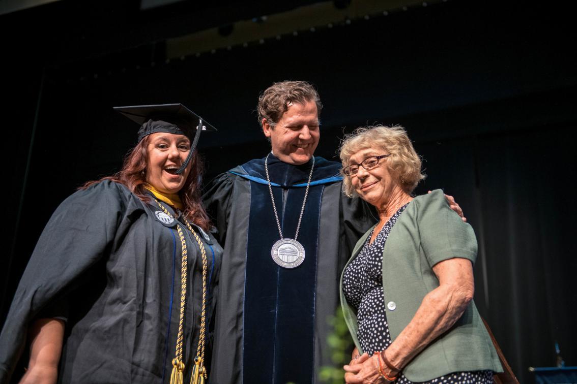 Melissa Pelletier, President Reveley and Ms. Betty